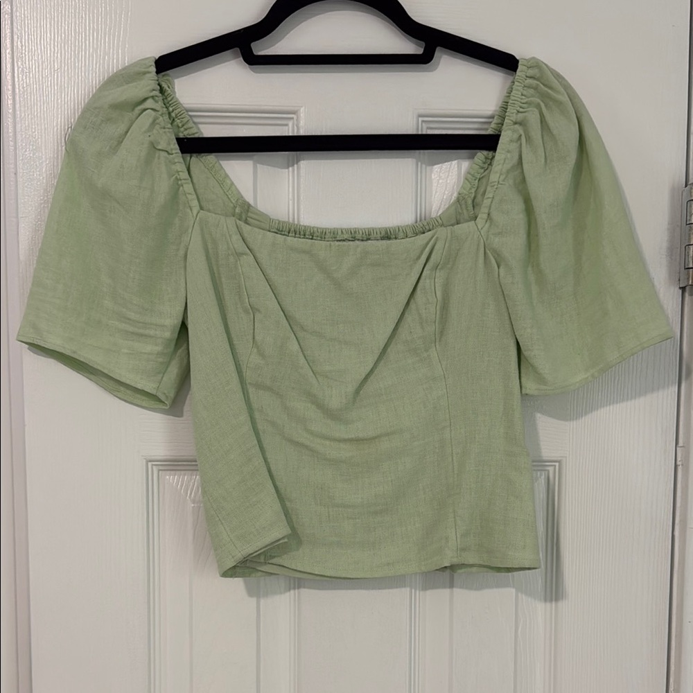 Elegant Green Women's Top